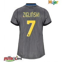 Camiseta Inter Milan Piotr Zielinski #7 Tercera Equipación para mujer 2026-27 manga corta